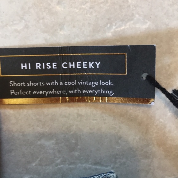 NWT HI RISE JEAN SHORTS - Picture 10 of 11